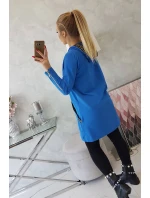 Halenka s ozdobnou chrpovou stuhou Halenka s ozdobnou chrpovou stuhou