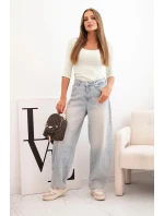 Halenka s kulatým výstřihem jablková