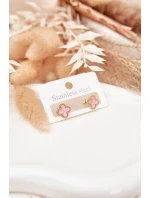 Náušnice z nerezové oceli zlatavě růžové Náušnice z nerezové oceli zlatavě růžové