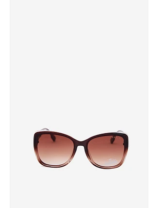 Dámské sluneční brýle typu cat eye hnědé