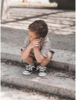 Dětské Vysoké Tenisky Černé Filemon