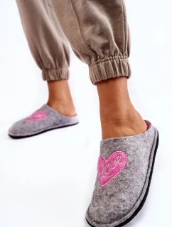 Domácí pantofle Big Star KK276020 Šedo-růžová