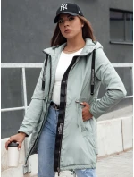 Dámská přechodná bunda parka s kapucí VERCHA zelená FashionStreet TY4404