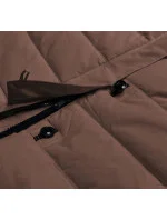 Hnědá dlouhá dámská zimní bunda (AG8-8013) Hnědá dlouhá dámská zimní bunda (AG8-8013)