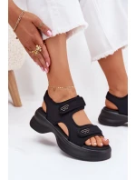 Dámské Sandály Se Zlatými Detaily Černé Luvira