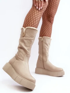 Kozačky na klínech model 188530 Step in style