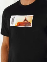 Pánské tričko s potiskem černé FashionStreet RX5485