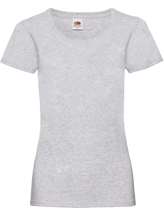 Fruit of the Loom Lady-Fit Valueweight T Dámské tričko 16.1372 heather grey