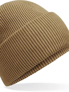 Beechfield B 385R Pletená čepice s manžetou "Recycled" 53.385R biscuit