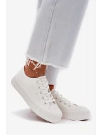 Dámské Textilní Tenisky Na Platformě Big Star RR274776 Bílé