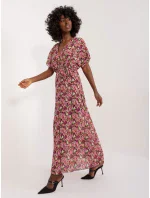 DHJ SK 9656 šaty.19X černá a růžová DHJ SK 9656 šaty.19X černá a růžová