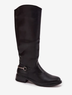 Dámské zateplené kozačky Renaya – černé