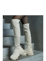 Dámské kozačky LG499 smetanové - Solea