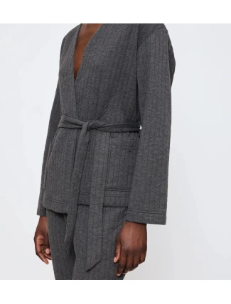 Cozy Comfort Robe Top Quilted - GRAY - TRIUMPH GRAY - TRIUMPH Cozy Comfort Robe Top Quilted - GRAY - TRIUMPH GRAY - TRIUMPH