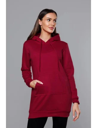 Dámská klokaní mikina ve vínové bordó barvě (YS10003-21) Dámská klokaní mikina ve vínové bordó barvě (YS10003-21)