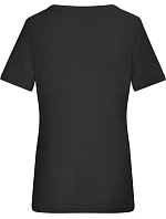 Daiber 8039 Dámské bio tričko s jemným žebrováním 02.8039 black