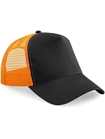 Beechfield B 640 5 panelová Trucker kšiltovka 53.0640 black/orange