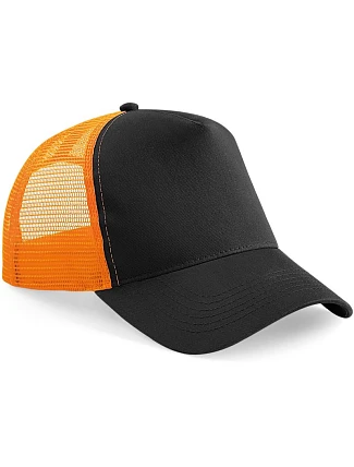 Beechfield B 640 5 panelová Trucker kšiltovka 53.0640 black/orange