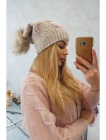 Fleecová čepice Carolina K243 béžová Fleecová čepice Carolina K243 béžová