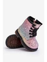 Dětské Brokatové Botky Oceněné Suwakiem Multikolor Saussa