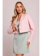 M853 Oříznuté sako - broskvové