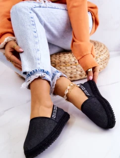 Nazouvací espadrilky Big Star JJ274878 Černá