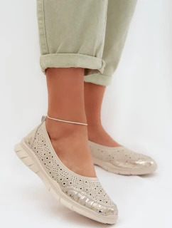 Bežové průhledné baleríny Palorette