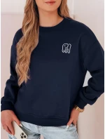 Dámská oversize mikina s výšivkou SOFTSLON navy blue FashionStreet BY1431