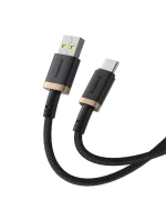 Baseus Dura USB-Type C 60W kabel 1m (černý/zlatý)
