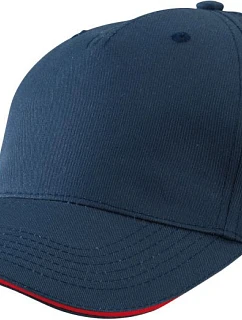 Daiber MB 6526 5 panelová sandwich kšiltovka 03.6526 navy/red