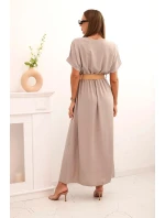 Dlouhá šaty s ozdobným páskem fango Dlouhá šaty s ozdobným páskem fango