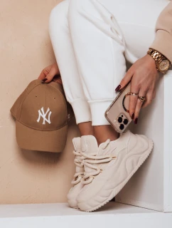 Dámské tenisky na platformě LALANDRA beige FashionStreet ZY0684
