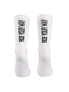 Cyklistické ponožky NORTHWAVE Ride Your Way Sock, bílé