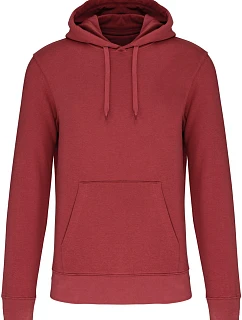 Kariban K 4027 Pánská eco-friendly mikina s kapucí 20.4027 terracotta red
