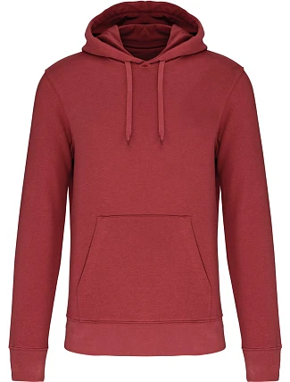 Kariban K 4027 Pánská eco-friendly mikina s kapucí 20.4027 terracotta red