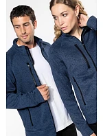 Kariban K 9106 Pánská melanžová pletená fleecová bunda 20.9106 dark grey melange Kariban K 9106 Pánská melanžová pletená fleecová bunda 20.9106 dark grey melange