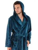 Pánský župan Siena s kapucí 3156 petrolejová - Vestis Pánský župan Siena s kapucí 3156 petrolejová - Vestis