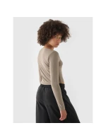Dámské hladké tričko s dlouhým rukávem 4F 4FRSS24TLONF499-82S