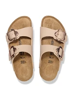 Žabky Birkenstock ARIZONA FLOWER BUCKLE KIDS 1030439 SANDCASTLE (standardní šířka)