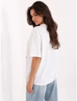 Tričko D12083AI02799A bílé a modré