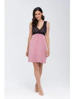 Růžová košilka Larisa (s vyztuženými košíčky) - Babella Růžová košilka Larisa (s vyztuženými košíčky) - Babella