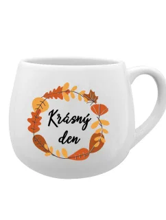 KRÁSNÝ DEN (PODZIM) - bílý keramický hrníček 300 ml