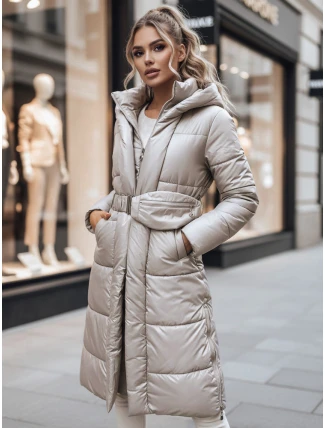 Dámský kabát LINA beige FashionStreet TY3110