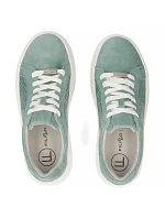 Dámské kožené polobotky ažurové zelené Filippo DP7520/26