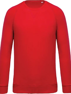 Kariban K 480 Pánská raglánová mikina z bio bavlny 20.K480 red