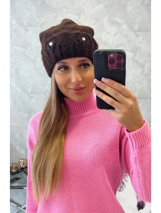 Dámská čepice Ramona K383 hnědá Dámská čepice Ramona K383 hnědá