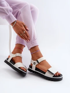 Dámské sandály na platformě Big Star NN274777 Bílé