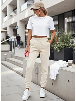 SWAN krémové dámské tepláky FashionStreet UY2086