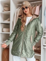 Dámská prošívaná přechodová bunda LIVIANA zelená FashionStreet TY4809