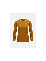 Termotriko PEAK PERFORMANCE Magic Crew Wool-blend Baselayer Women, hnědé Termotriko PEAK PERFORMANCE Magic Crew Wool-blend Baselayer Women, hnědé
